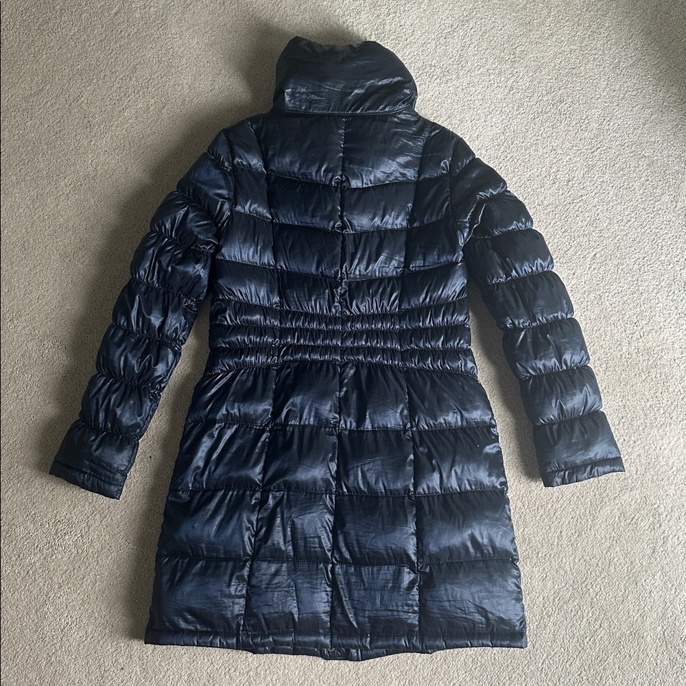 MK Midnight Blue Packable Down Coat - size Medium - Picture 7 of 8